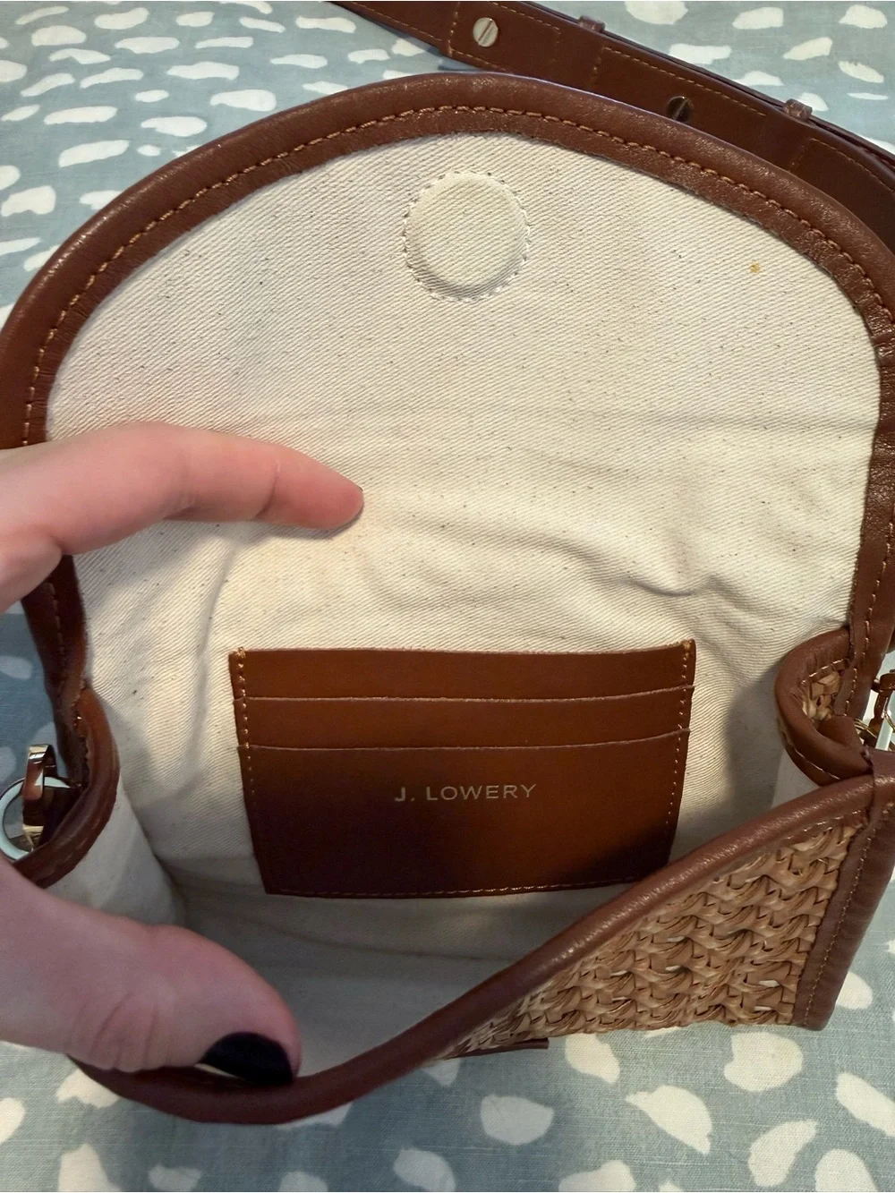 J. Lowery x Byrdie Gold Social Wear woven crossbody